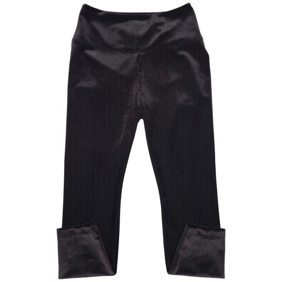 White House Black Market Leggings Womens 10 Short Black Corduroy Stretch Runway - Picture 2 of 12